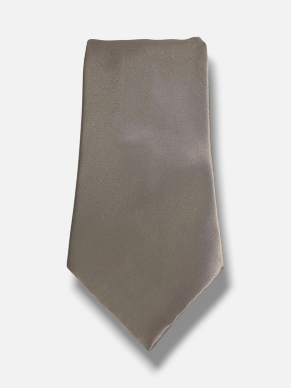 Stefano Ricci Men's Gray Solid Silk Neck Tie 60x3.75